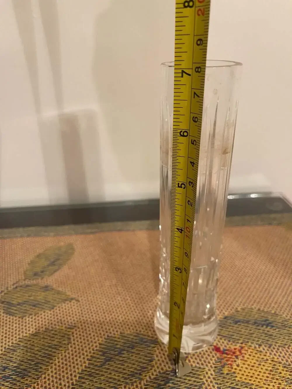 Vintage Ceska Solitaire Heavy Cut Crystal Bud Vase